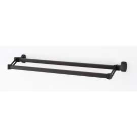 Cube A6525-25-CHBRZ Double Towel Bar Modern in Chocolate Bronze
