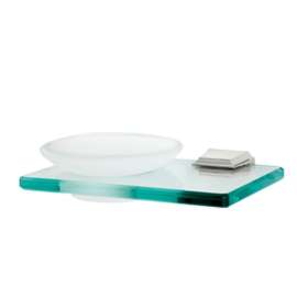 Soap Dish Transitional 6-3/4-in in Polished Chrome
