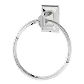 Towel Ring Transitional 6-in in Polished Chrome