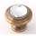 Crystal C211-CLR/PA Traditional Knob in Polished Antique
