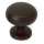 Knob Traditional 1-1/8-in in Chocolate Bronze