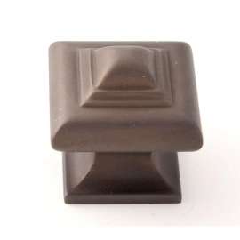 Geometric A1520-CHBRZ Knob Transitional 1-1/4-in in Chocolate Bronze