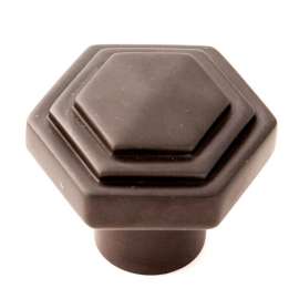 Geometric A1535-CHBRZ Knob Transitional 1-1/4-in in Chocolate Bronze