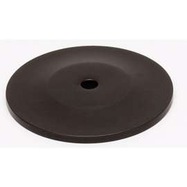 Knob Backplate Traditional 1-1/4-in in Chocolate Bronze