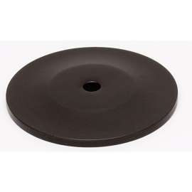 Knob Backplate Traditional 1-1/2-in in Chocolate Bronze