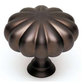 Knob Traditional 1-1/4-in in Chocolate Bronze