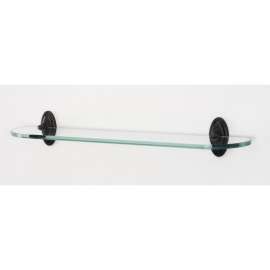 Classic Traditional A8050-24-BARC 24-in Glass Shelf with Brackets Traditional in Barcelona