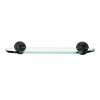 Embassy A9050-18-BARC 18-in Glass Shelf with Brackets Traditional in Barcelona