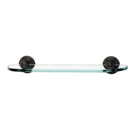 Embassy A9050-18-BARC 18-in Glass Shelf with Brackets Traditional in Barcelona