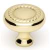 Rope A812-1-PB Knob Traditional 1-in in Polished Brass