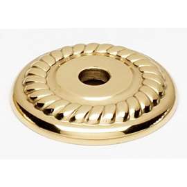 Backplate Traditional 1-in in Polished Brass