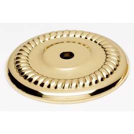 Backplate Traditional 1-1/2-in in Polished Brass