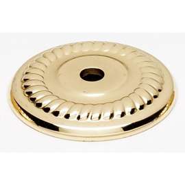 Backplate Traditional 1-1/4-in in Polished Brass