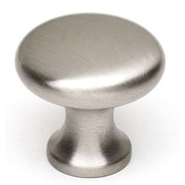 A814-1-SN Knob Traditional 1-in in Satin Nickel