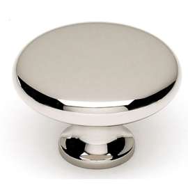 A814-38-PN Knob Traditional 1-1/2-in in Polished Nickel