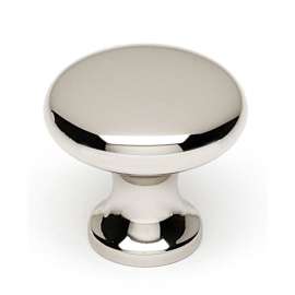 A814-1-PN Knob Traditional 1-in in Polished Nickel