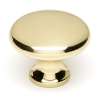 A814-14-PB Knob Traditional 1-1/4-in in Polished Brass