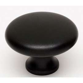 A814-45-MB Knob Traditional 1-3/4-in in Matte Black