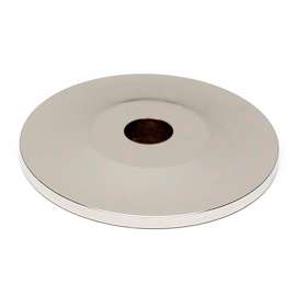 Knob Backplate Traditional 1-in in Polished Chrome