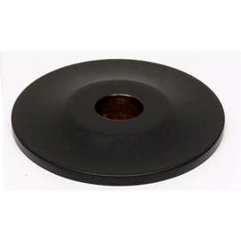 Knob Backplate Traditional 3/4-in in Matte Black