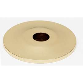 Knob Backplate Traditional 3/4-in in Polished Brass
