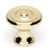 Knob Traditional 1-in in Polished Brass