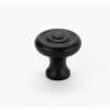 Knob Traditional 3/4-in in Matte Black