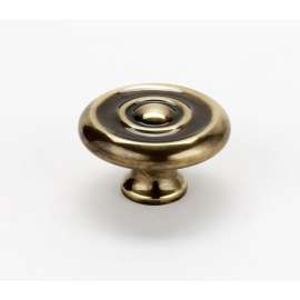 Rope A817-38-PA Knob Traditional 1-1/2-in in Polished Antique