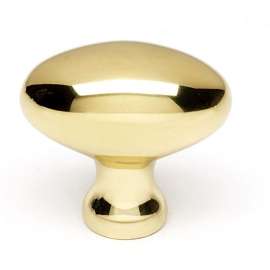 Knob Modern 1-3/8-in in Polished Brass