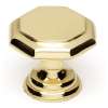 Contemporary A828-1-PB Knob Modern 1-in in Polished Brass