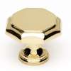 Contemporary A828-14-PB Knob Modern 1-1/4-in in Polished Brass