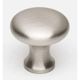 A814-34-SN Knob Traditional 3/4-in in Satin Nickel