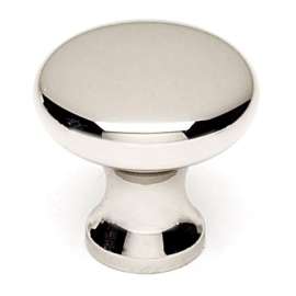 A814-34-PN Knob Traditional 3/4-in in Polished Nickel