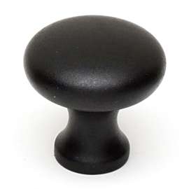 A814-34-MB Knob Traditional 3/4-in in Matte Black