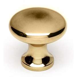 A814-1-PA Knob Traditional 1-in in Polished Antique