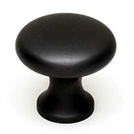 A814-1-MB Knob Traditional 1-in in Matte Black