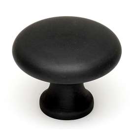 A814-14-MB Knob Traditional 1-1/4-in in Matte Black