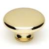 A814-45-PB Knob Traditional 1-3/4-in in Polished Brass