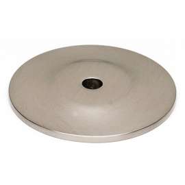 Knob Backplate Traditional 1-1/2-in in Satin Nickel