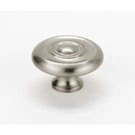 Rope A817-14-SN Knob Traditional 1-1/4-in in Satin Nickel