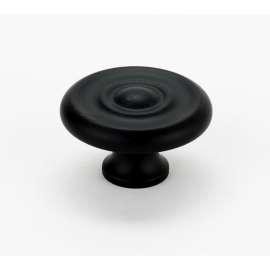 Rope A817-14-MB Knob Traditional 1-1/4-in in Matte Black