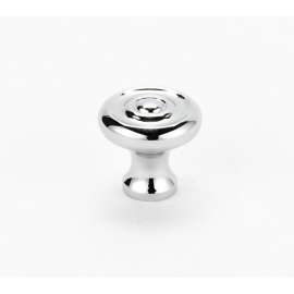 Knob Traditional 3/4-in in Polished Chrome