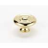 Rope A817-38-PB Knob Traditional 1-1/2-in in Polished Brass