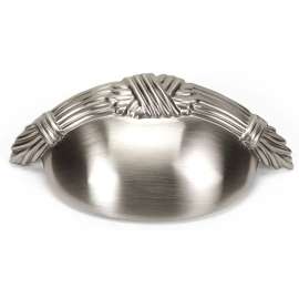 Cup Pull Traditional in Satin Nickel