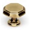 Knob Modern 1-1/4-in in Polished Antique