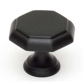 Knob Modern 1-1/4-in in Matte Black