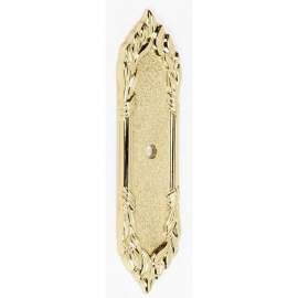 Backplate Traditional 4-1/4-in in Polished Brass