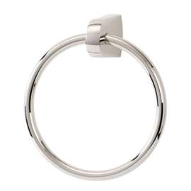 Modern Towel Ring 7-in in Polished Nickel