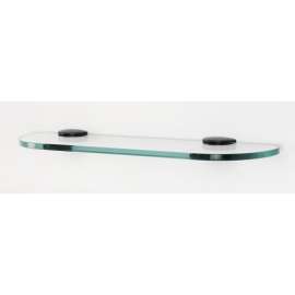 A8950-18 Euro 18-in Glass Shelf with Brackets Modern