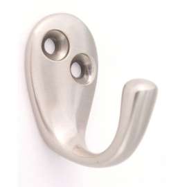 Robe Hook Transitional 1-3/8-in in Satin Nickel